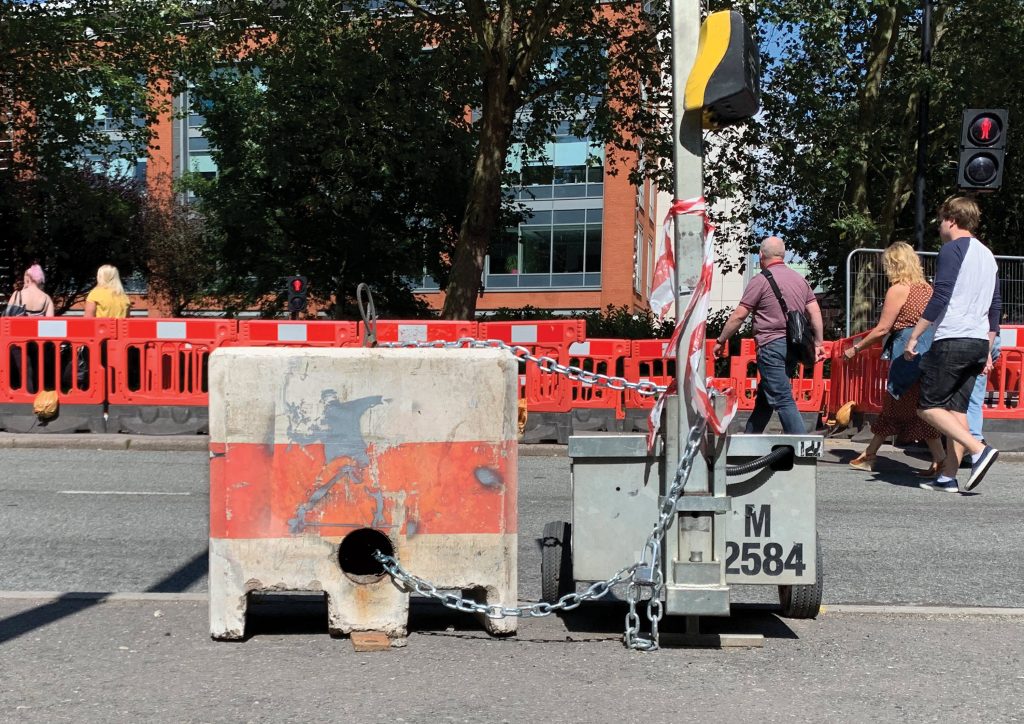 Banksy Art - Flower Thrower - Peaceful Protestor - Bristol 2019 - Uncovered Banksy
