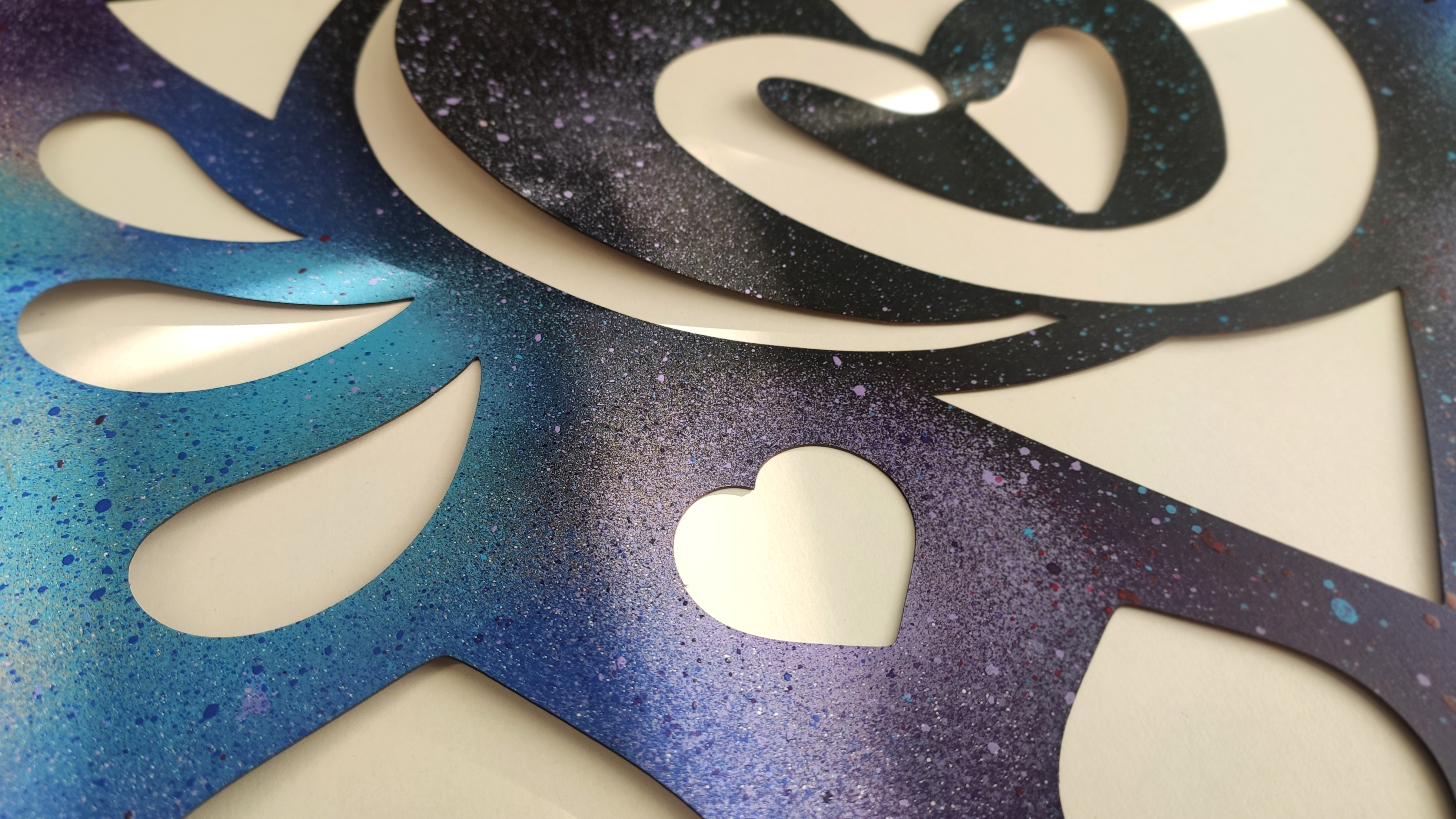 Love Valentine Introducing Stencil Art Spray Session