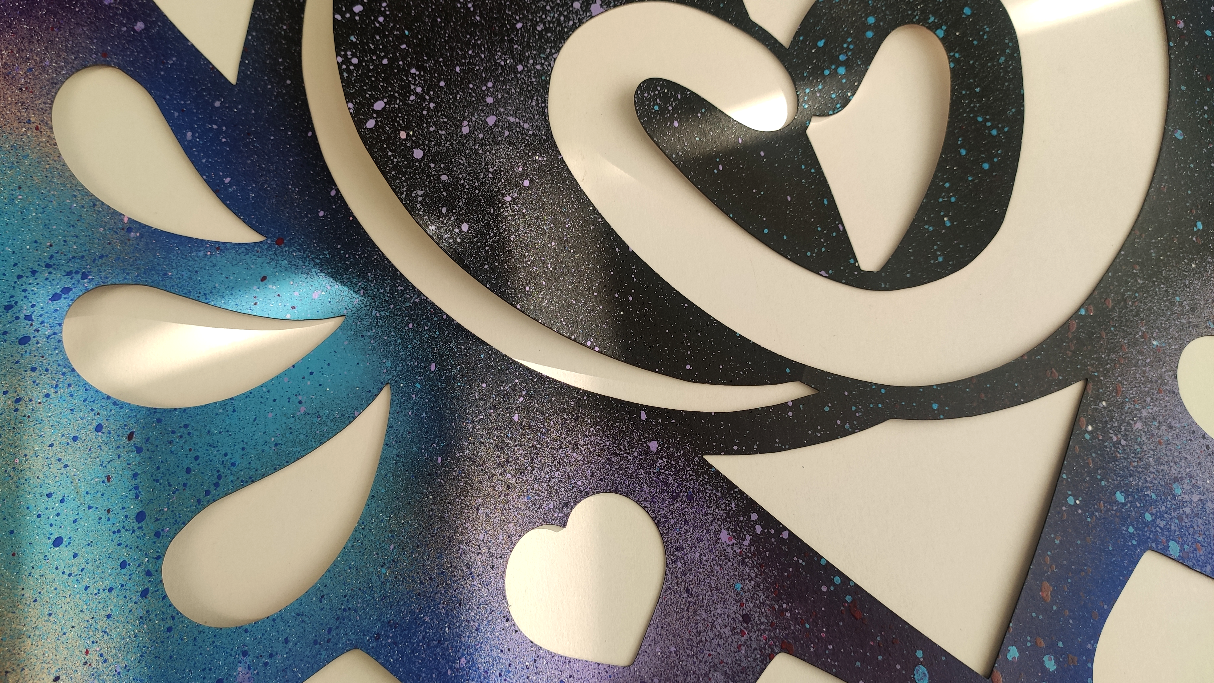 Love Valentine Introducing Stencil Art Spray Session