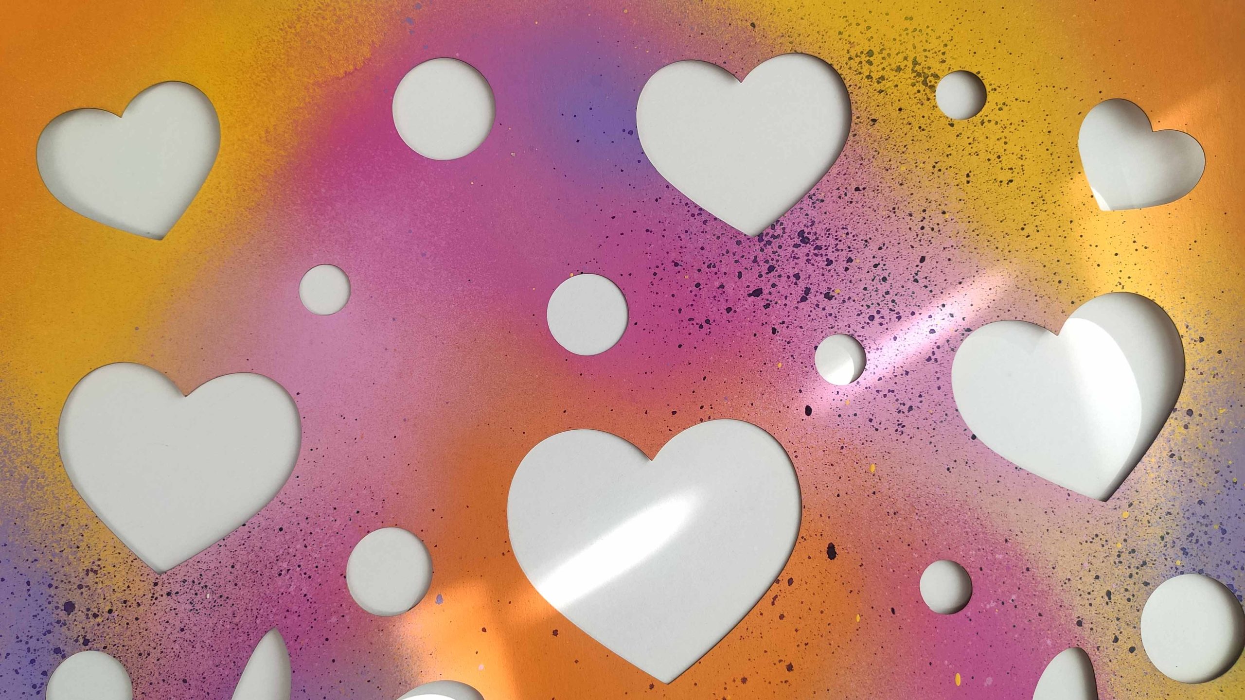 Love Valentine Introducing Stencil Art Spray Session