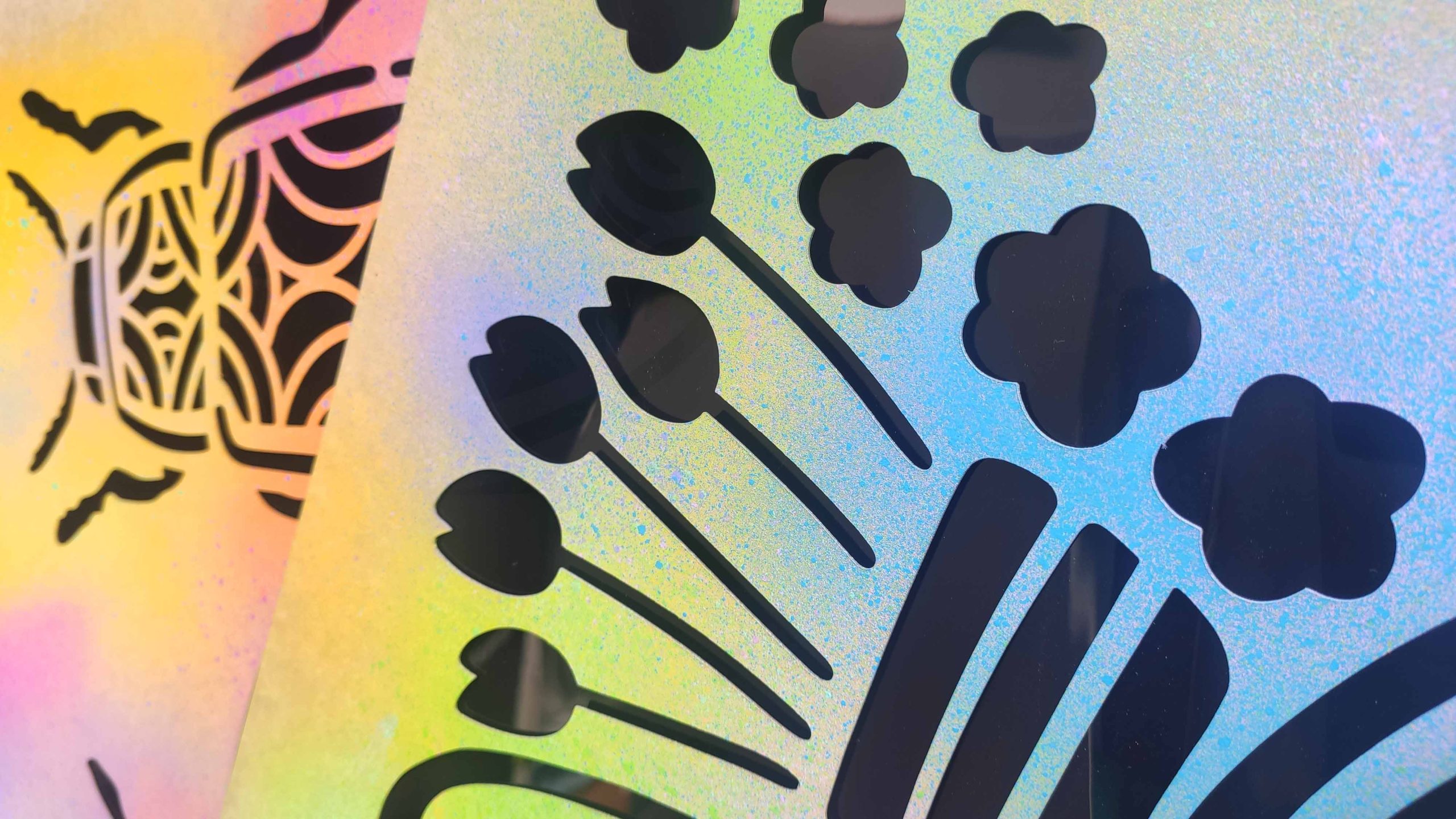 Spring Introducing Stencil Art Spray Session