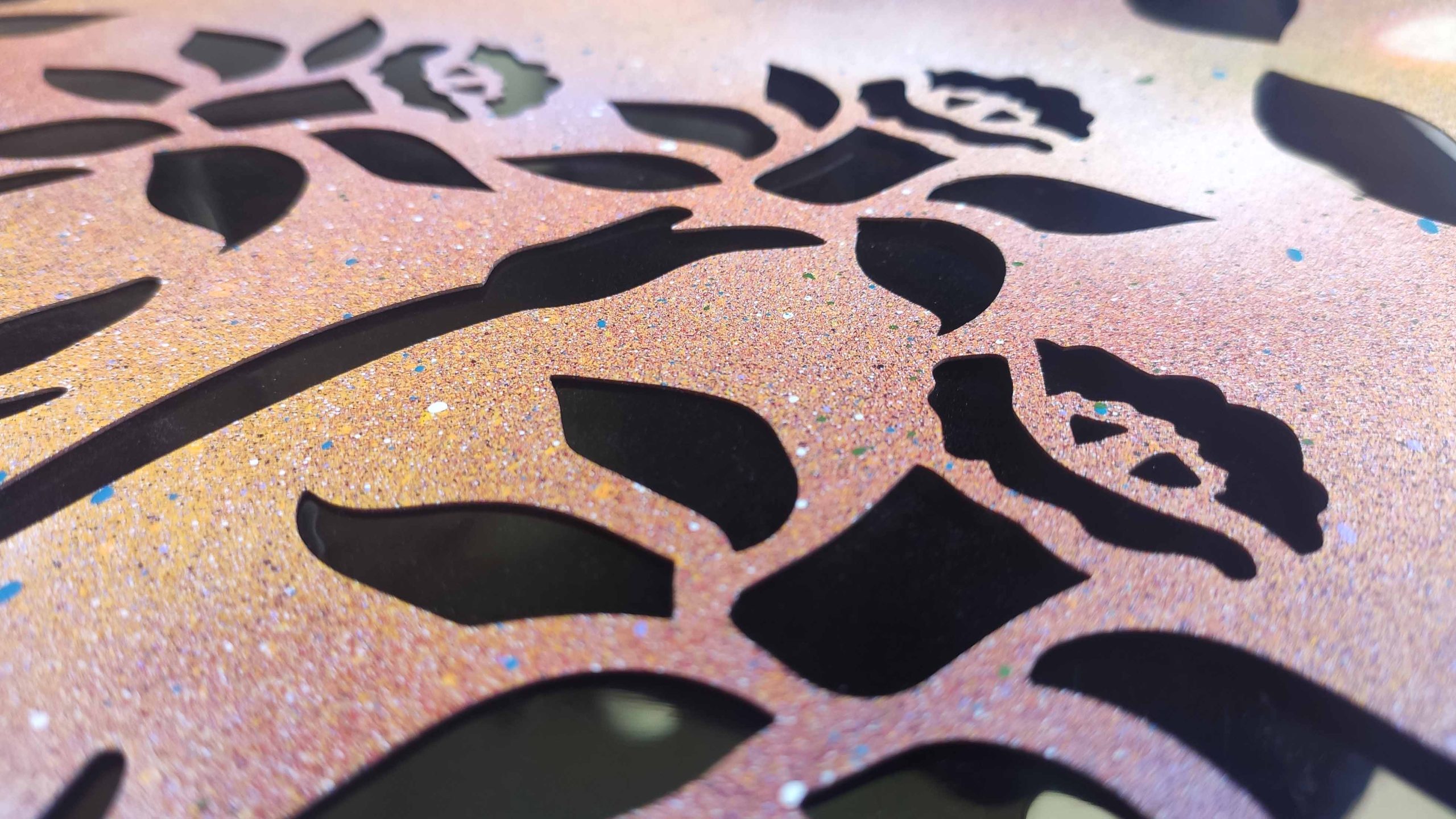 Spring Introducing Stencil Art Spray Session