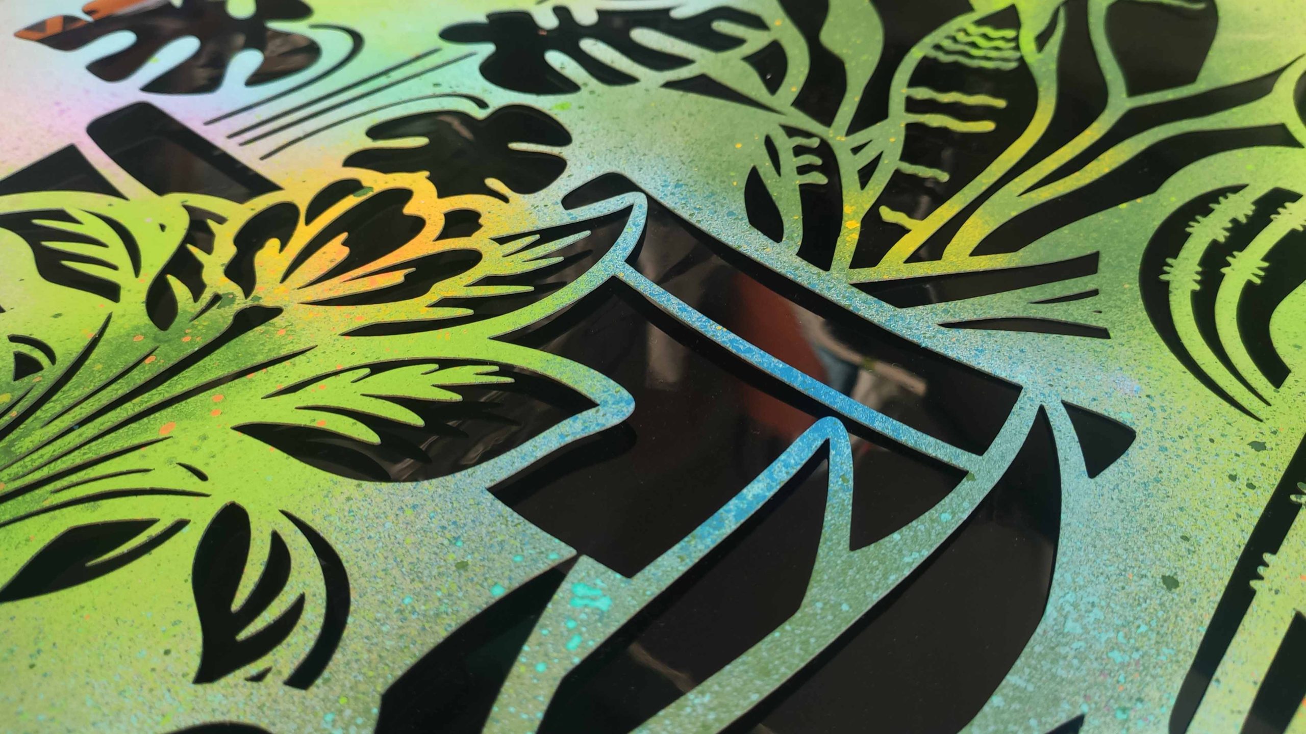 Spring Introducing Stencil Art Spray Session