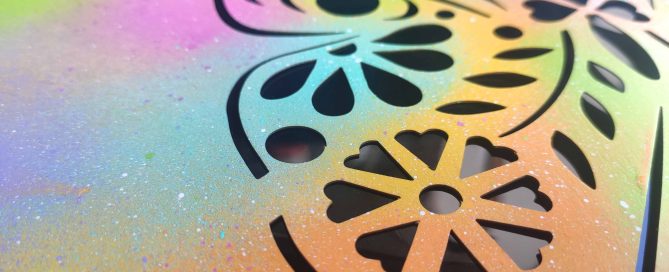 Spring Introducing Stencil Art Spray Session