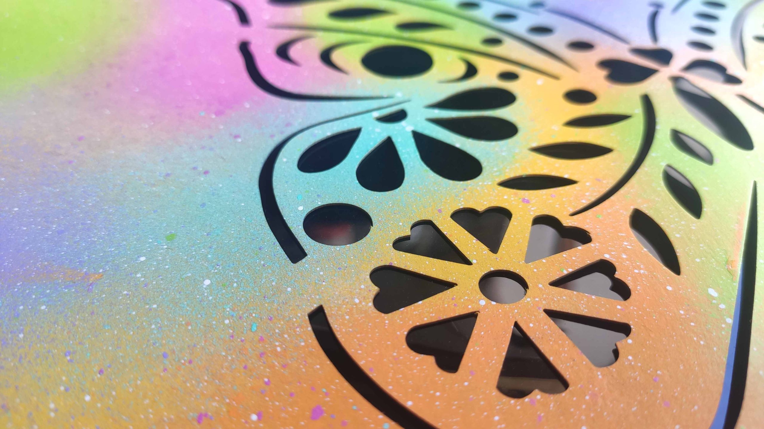 Spring Introducing Stencil Art Spray Session