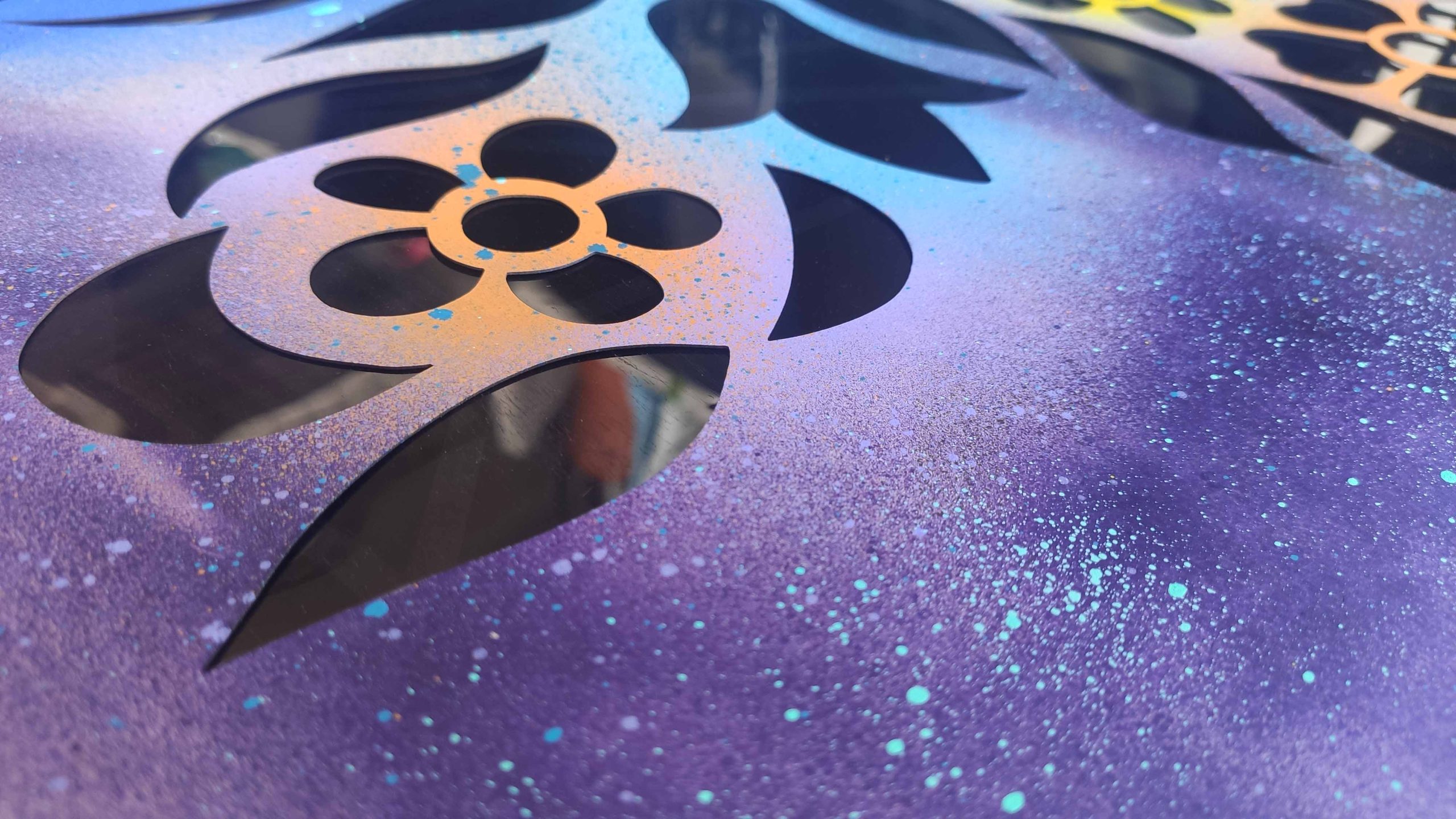 Spring Introducing Stencil Art Spray Session
