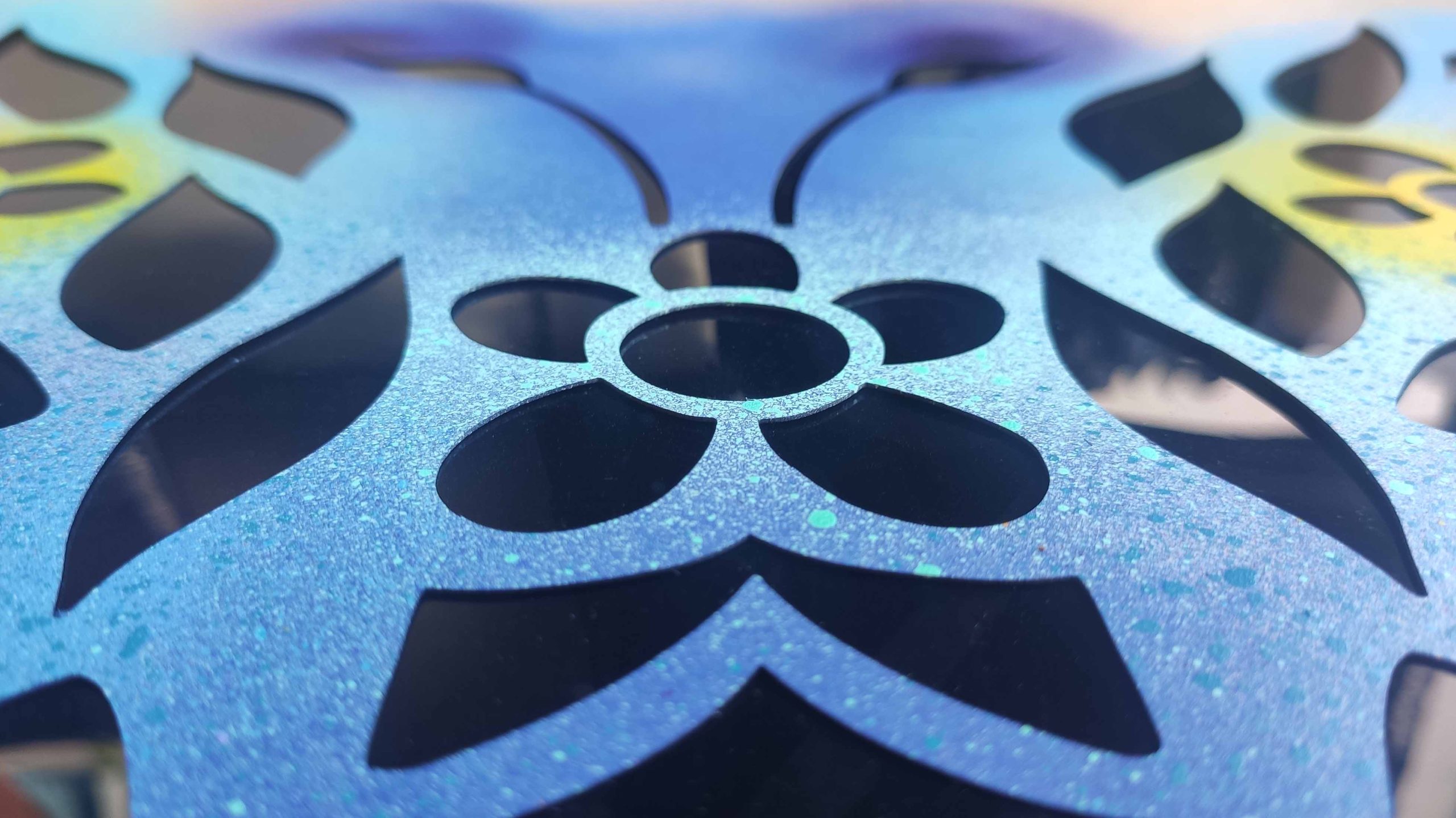 Spring Introducing Stencil Art Spray Session