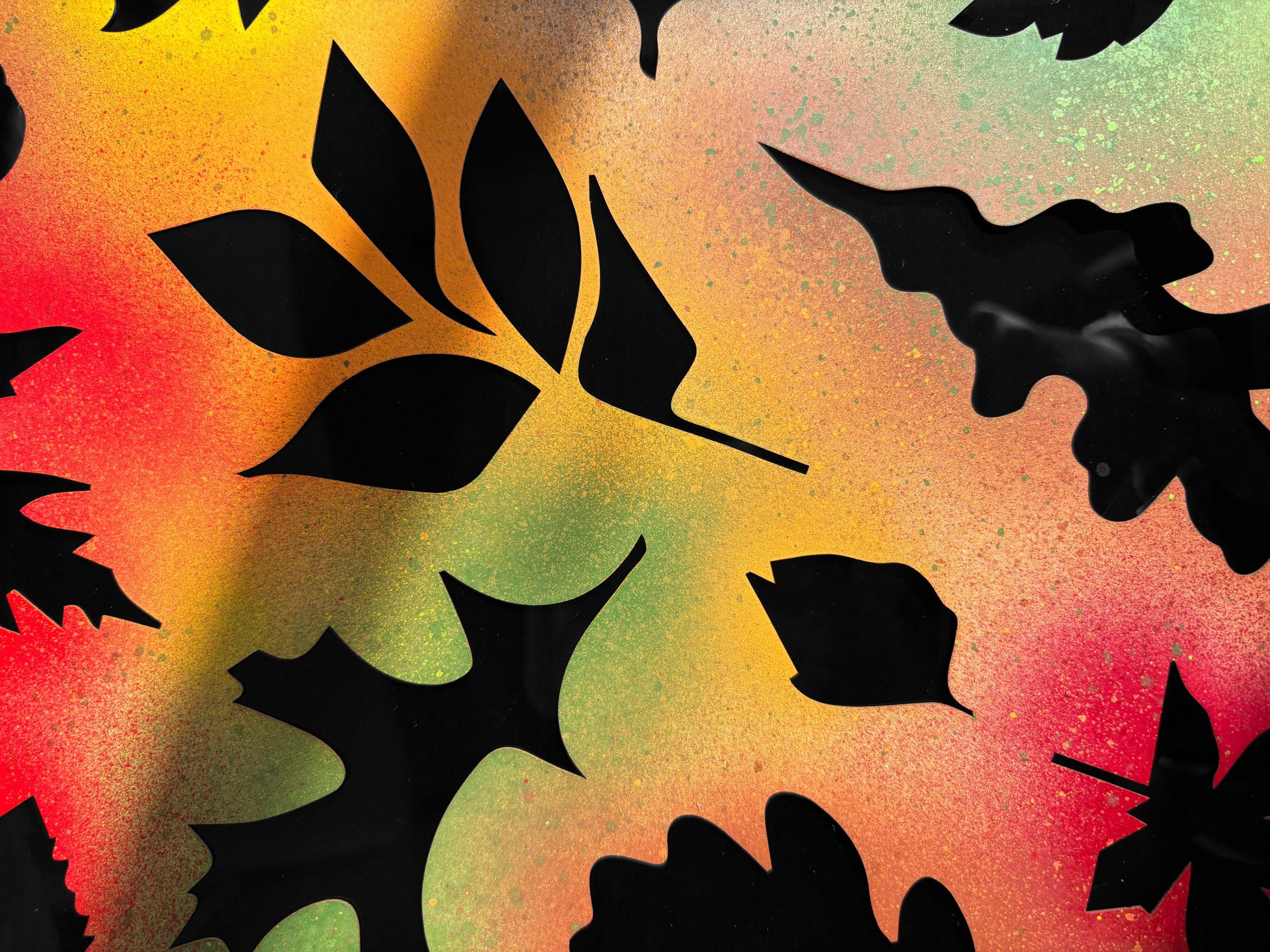 Autumn Halloween Introducing Stencil Art Spray Session