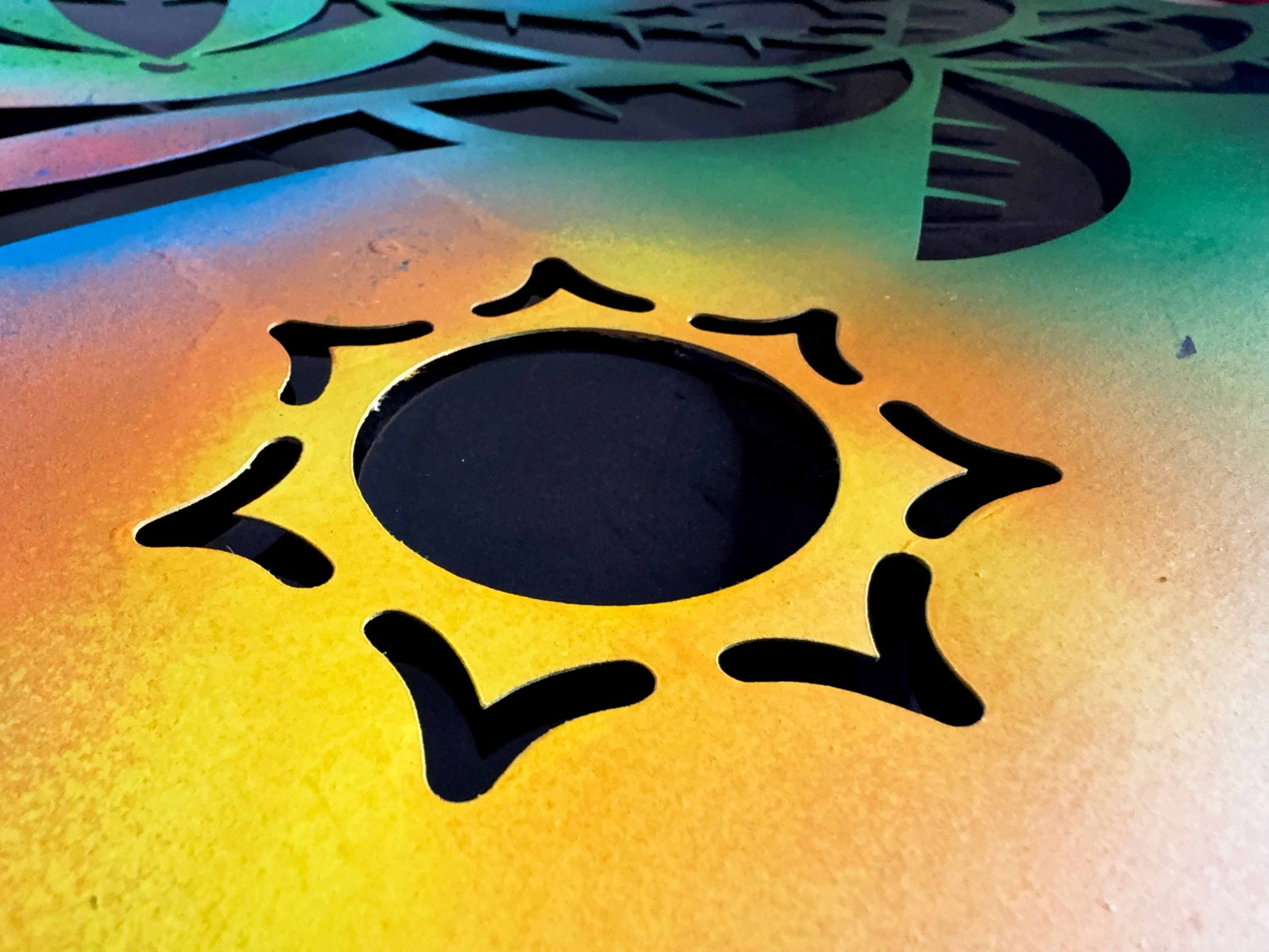 Summer Introducing Stencil Art Spray Session