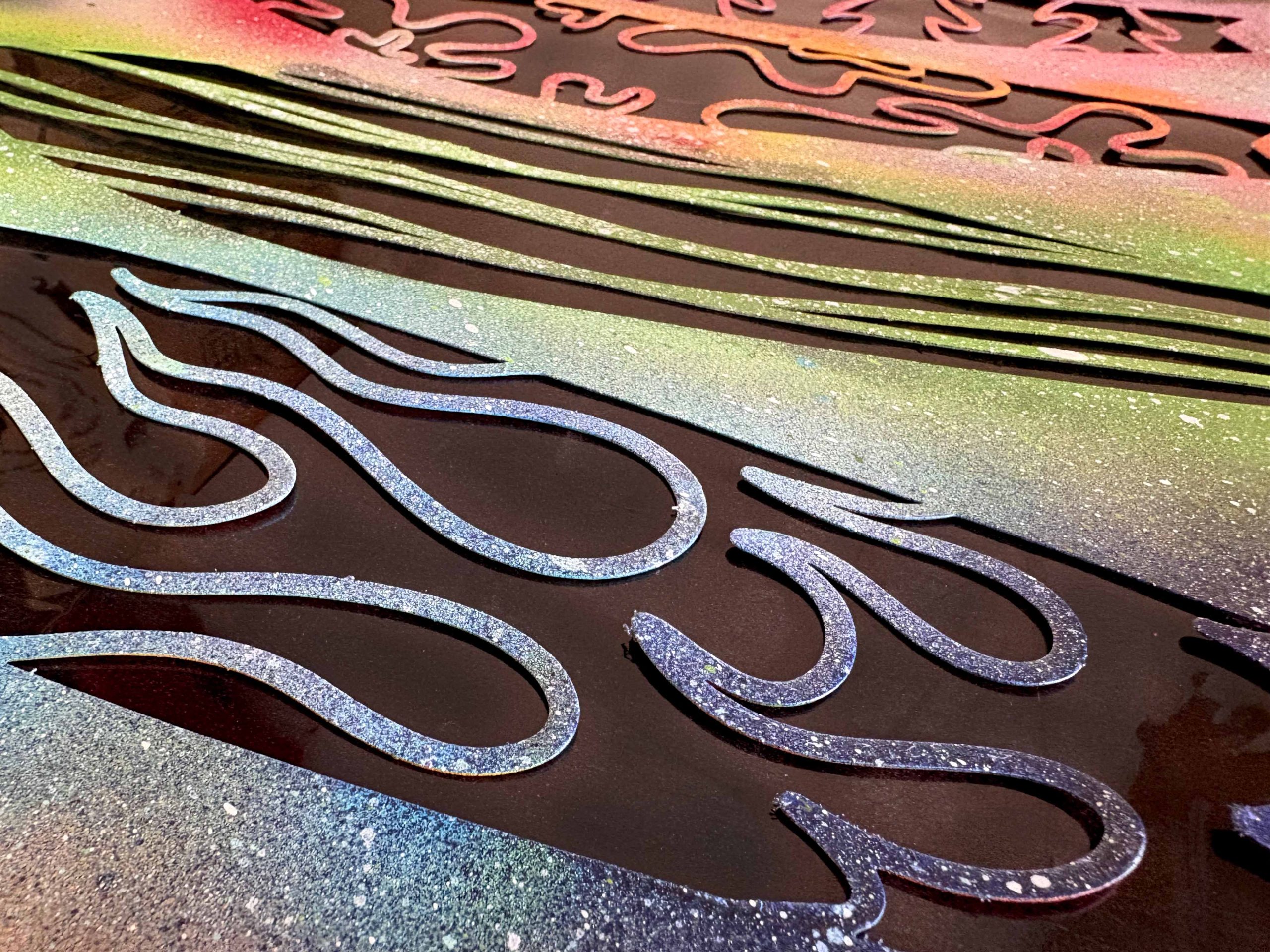 Summer Introducing Stencil Art Spray Session